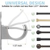 No Drill Curtain Rod Holder Hangers - Self Adhesive Hook