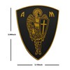 Archangel St. Michael Saint Cross Sword Shield Protection 3D PVC