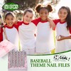 Lasnten 60 Pcs Soccer Nail Files Bulk Soccer Party Favors