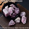 Erliway 1.25-2" Plum Blossom Tourmaline Raw Crystals, Natural Rough Plum