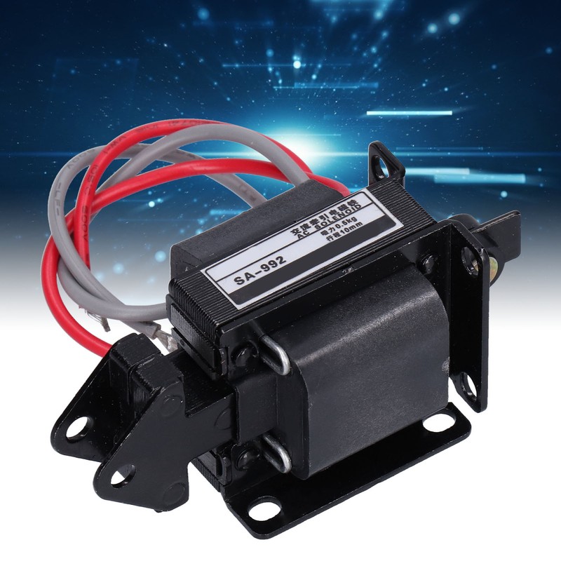 BERM Push Pull Electromagnet Traction Solenoid 0.5KG Suction 10mm Stroke