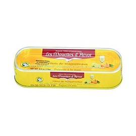 Mouettes d'Arvor French Fillets of Mackerel - Filets de Maquereaux White Wine and Mild Spices 6.0 oz