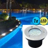 0.7W Cool White LED Stainless Steel Driveway Outdoor Ground Light