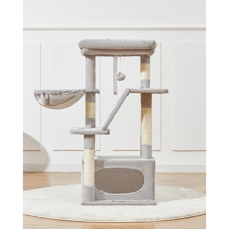 Taoqimiao Cat Tree,38.2-Inch Cat Tower for Indoor Cats,Suitable for Kittens