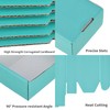GHEIR 50 Pack 4x4x2 inches Small Shipping Boxes Teal, Corrugated