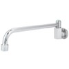 Copper Alloy Silver Wall‑Mounted 360 Degree Rotating Faucet Semi‑Automatic Kitchen