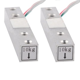 Wishiot 2PCS Digital Load Cell Weight Sensor 1kg 5kg 10kg 20kg High Precision Miniature Load Cells for Arduino DIY Electronic Portable Kitchen Scale Sensors (2PCS 10KG)