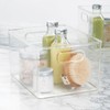 iDesign Stackable Plastic Bathroom Storage Handles-Set of 4-Clear 10.53 x