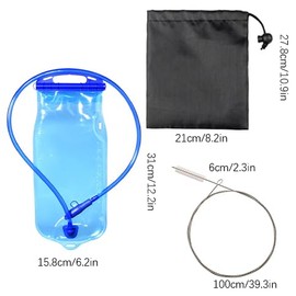AWAVM Hydration Bladder, Water Bladder, Water Bag BPA Free, Leak Proof Water Reservoir for Running Cycling Hiking Camping,1L