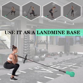 KONGISS Landmine Attachment for Barbell, Turn Any Surface into a Barbell Landmine Exercise-Press, Row, Spin, Rotation, t bar Row and More, Fits 2'' Olympic Bars