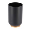 Bamboo-Based Black Padang Vanity Bathroom Tumbler Cup - Ideal as