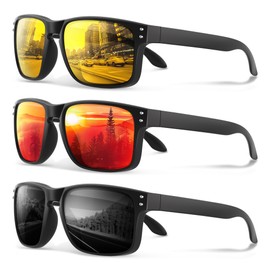 gesruny Polarized Sunglasses for Men and Women - Classic Sport Sun Glasses Shades for Driving Running Cycling Fishing