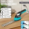 DURATECH 3-in-1 Handheld Electric Grass Trimmer & Hedge Shears for