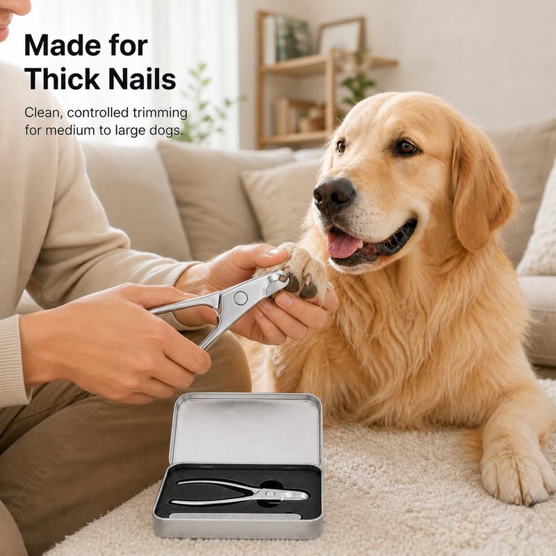 capasin Heavy Duty Large Dog Nail Clippers for Thick Nails,