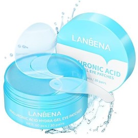 LANBENA Mascarilla De Ojos De Hidrogel Con Ácido Hialurónico, Parches De Colágeno Para El Cuidado De La Piel, Gel Hidratante Para El Contorno De Ojos 