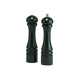 Chef Specialties 10 Inch Imperial Pepper Mill and Salt Shaker Set - Forest Green