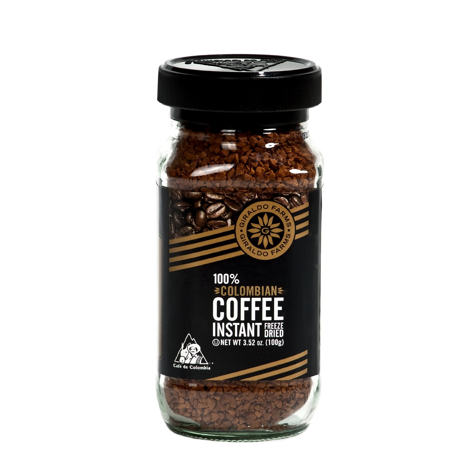 Giraldo Farms 100 Colombian Coffee Instant Freezedried, 3.5Ounce