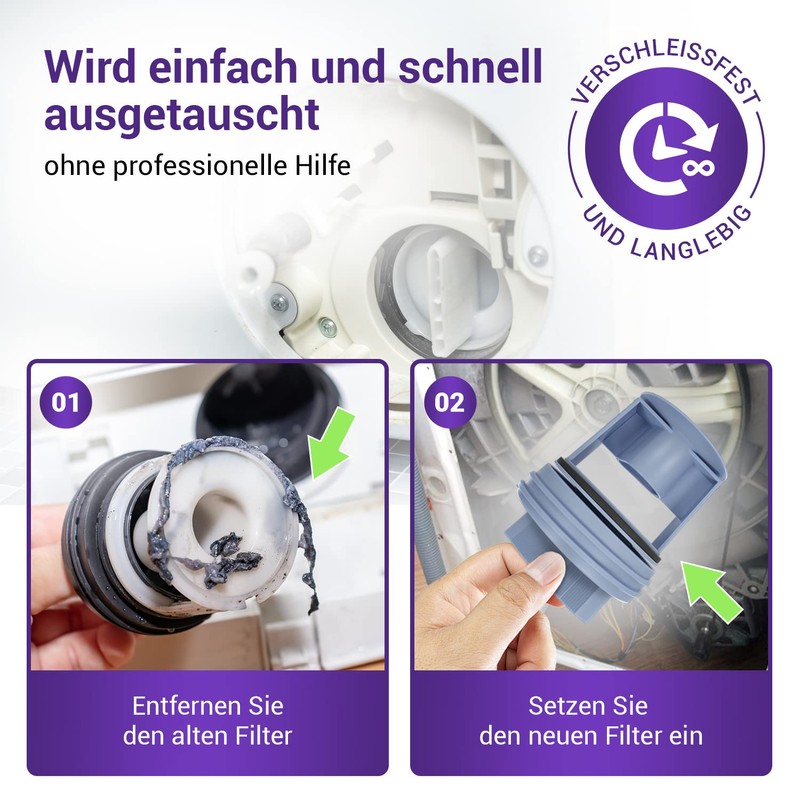 Vioks.pro Lint Filter Replacement for 00647920 Bosch Lint Filter &