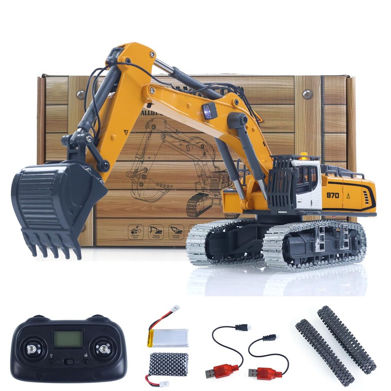 TOUCAN RC HOBBY 1/50 Metal RC Excavator K970 Engineering Vehicle