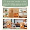 Perenllareta Heavy Duty Natural Kraft Paper Bread Bags with Window,