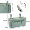 SUMTree Hanging Bedside Organiser, 6 Pockets, Waterproof Bedside Storage Bag,