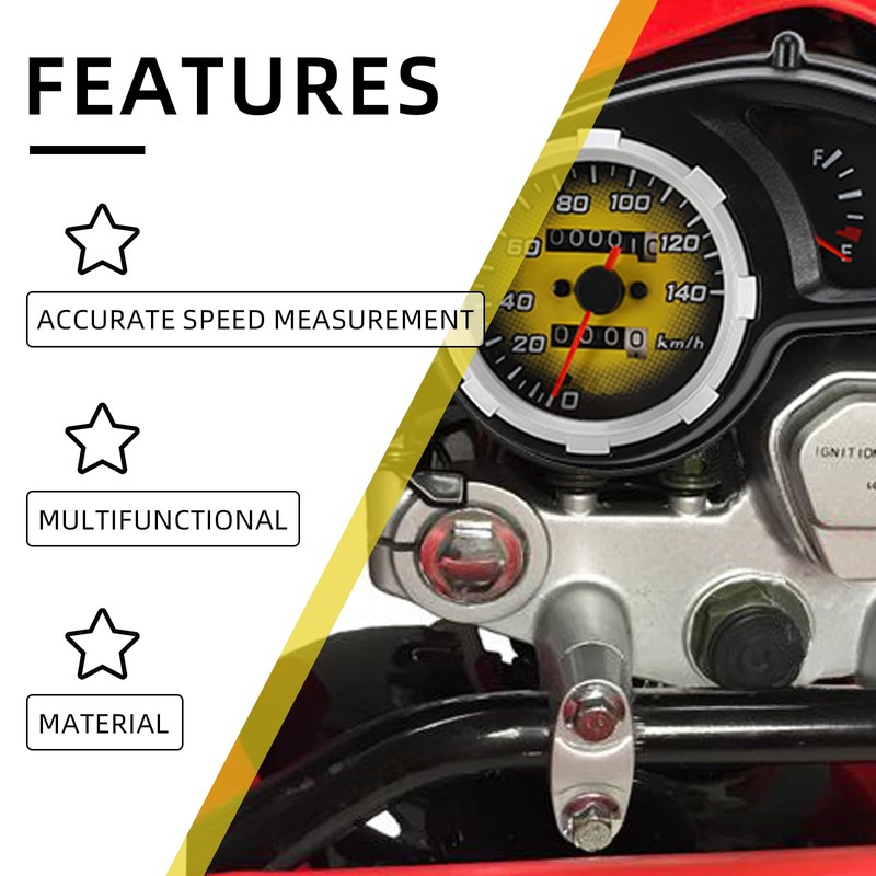 BAOUFF Speedometer Tachometer for Hawk 250,Motorcycle Odometer Fuel Gauge for