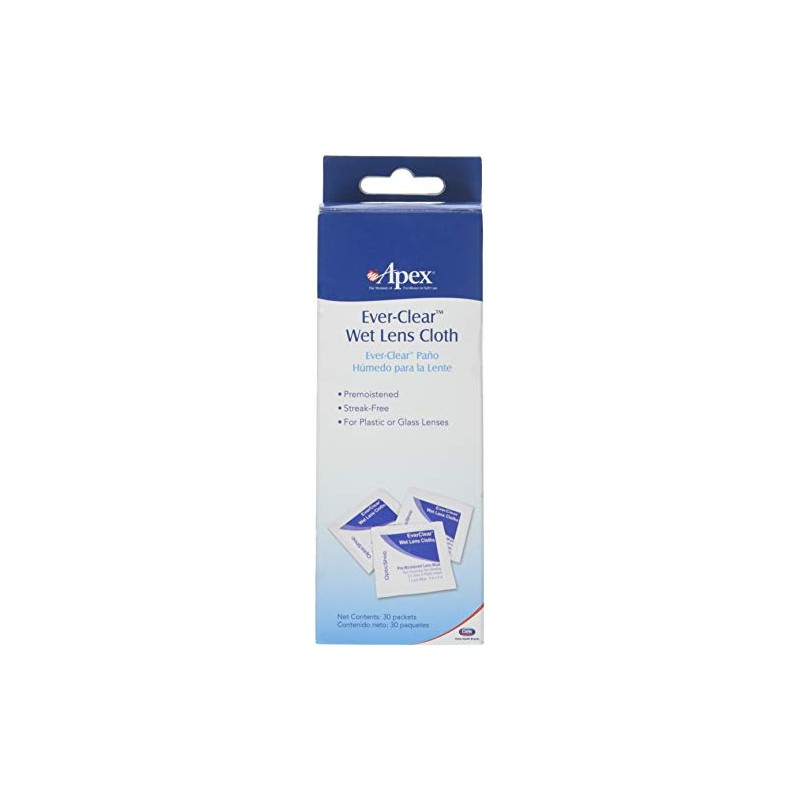 Ever-Clear Wet Lens Cloths - Disposable, by Apex Healthcare Products
