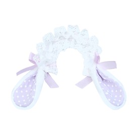 G Trigger Plush Rabbit Ear Headband LA Purple Lavender