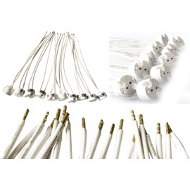 Feinlux® Universal Bulb Socket Adapter Holder for 12 V Lamps G4 / MR16 / GU5.3 / MR11 / GU4 with Connection Cable Pre-Soldered Pack of 10