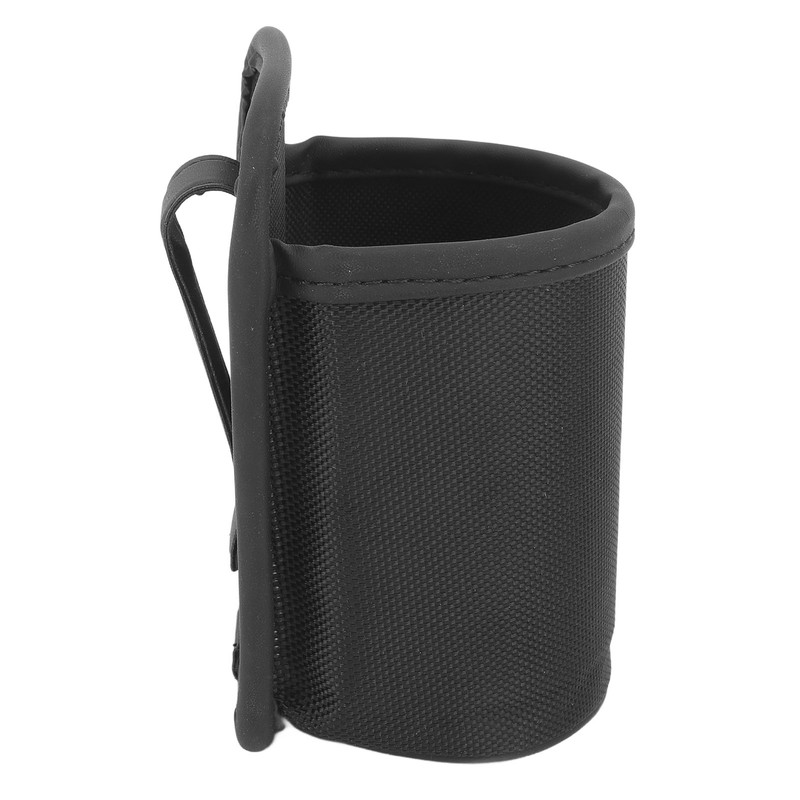 Motorcycle Water Cup Holder Black Drainage Holes Plug in Fixed