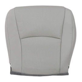 SecosAutoparts Gray Front Driver Side Bottom Microfiber Leather Seat Cover Replacement Compatible with Toyota Highlander 2008 2009 2010 2011 2012 2013