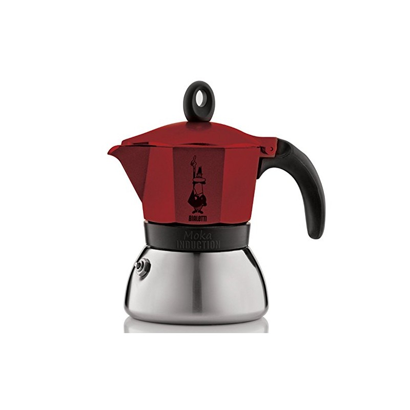 Bialetti Moka Induction Espresso Maker, Red