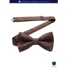 HISDERN Men's Bowtie, One-Touch Paisley Pattern, Bowtie, Chief Set, For