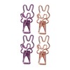 100Pcs Bunny Binder Clips Hollow Out Strong Clamping Sturdy Metal