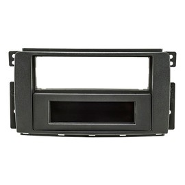 tomzz Audio 2451-031 Radio Faceplate Compatible with Smart Fortwo 451 Forfour 454 Anthracite / Black