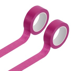 sourcing map 2 Rolls Colored Washi Tape, 11 Yards x 0.6" Colored Masking Tape Painters Tape, Decorative Masking Tape for Arts & Crafts Labeling DIY Scrapbooking Gift Wrapping, Burgundy