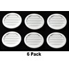 2.5" Round Plastic Louver Soffit Air Vent Reptile Screen Grille