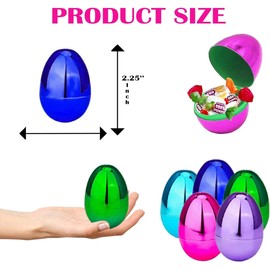 The Dreidel Company Metallic Fillable Easter Eggs with Hinge Bulk Colorful Bright Plastic Easter Eggs, Perfect for Easter Egg Hunt, Surprise Egg, Easter Hunt, 2.25" Assorted Colors (960-Pack)