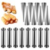 16pcs Mold Tools Cream Horn Mold Cylindrical Corne Mold Baking