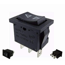 Rocker Switch On/Off/On Installation 19.5 x 12.5 mm Button Does Not Snap, Momentary (5)