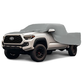 Car Covers Weatherproof Max Truck Cover & Warranty Compatible with Toyota 2022-2023 Tacoma Double Cab, 6' & Shell– Outdoor Cover, Prevents Theft with Cable Lock