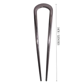 LANGHONG 2PCS French U-Shaped Hair Pins Metal Hair Styling Pins For Women With Thick Hair, Elegant Bun & Updo Accessories (UL3)