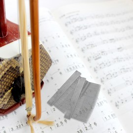 SUPVOX 2pcs Bow Ponytail Comb Violin Bow Making Tools Violin Bow Comb Erhu Bow Hair Combing Tools Horse Hair Combs Violin Bow Hair Combs Erhu Bow Comb Hair Accesories Iron Bow Comb Metal