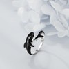 CRMAD Orca Ring for Women Sterling Silver Killer Whale Gifts