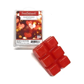 ScentSationals Scented Wax Cubes - Flirtatious - Fragrance Wax Melts for Warmers - Home Air Freshener Tart Pack - Wickless Candle House & Spa Aroma Decor Gift - 2.5oz