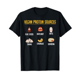Vegan Veganism Vegetable - Organic Food Vegan Protein T-Shirt