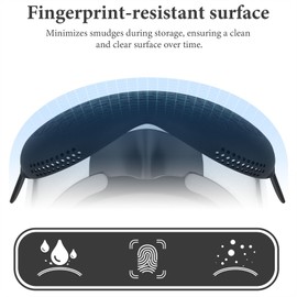 Geekria VR Headset Shell Protective Cover Compatible with Apple Vision Pro, Silicone Soft Screen Protector, Light & Durable Front Face Accessories Comprehensive Protection for VR