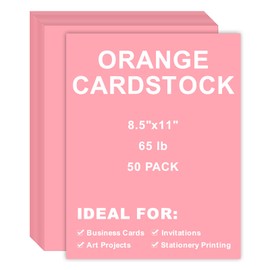 Cardstock 8.5 x 11, 50Pcs 65lb/180gsm Thick Cardstock Printer Paper for Art Crafts Stationery Printing Business Cards Office Printing (Light Pink, 50pcs)