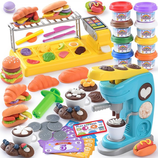 Color Dough Sets for Kids 2-4 4-8, Play Kitchen Creation