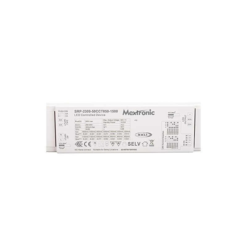 LED CONNEX 2309-D2-50CCT Dali DT8 TW Power Supply up to